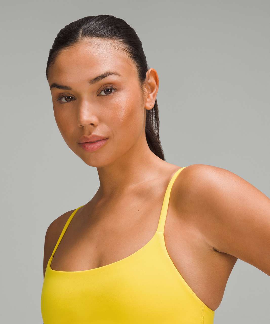 Lululemon Wunder Train Strappy Racer Bra *Light Support, A/B Cup - Utility  Yellow - lulu fanatics