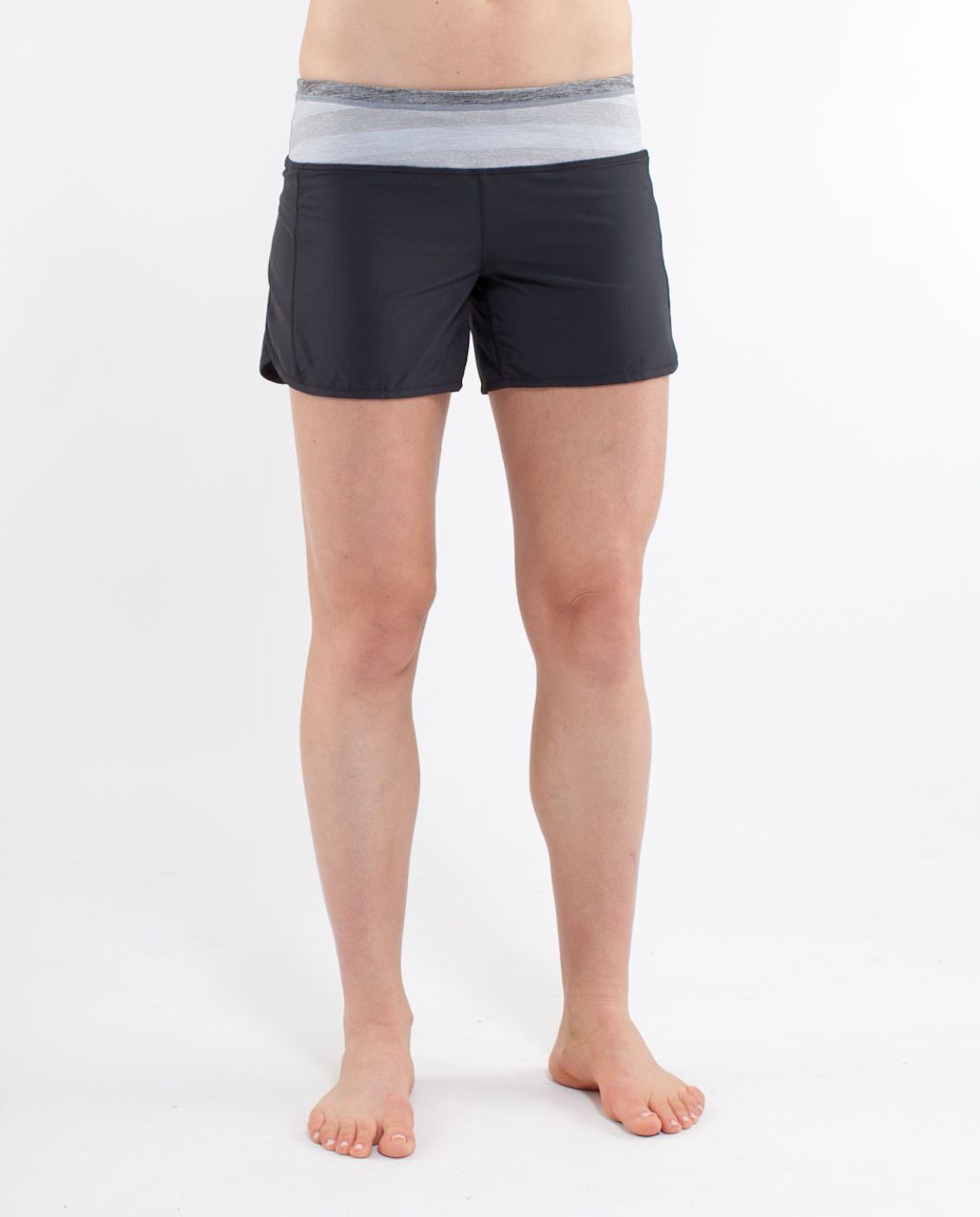 Lululemon Turbo Run Short - Deep Coal /  Deep Coal Micro Macro Stripe