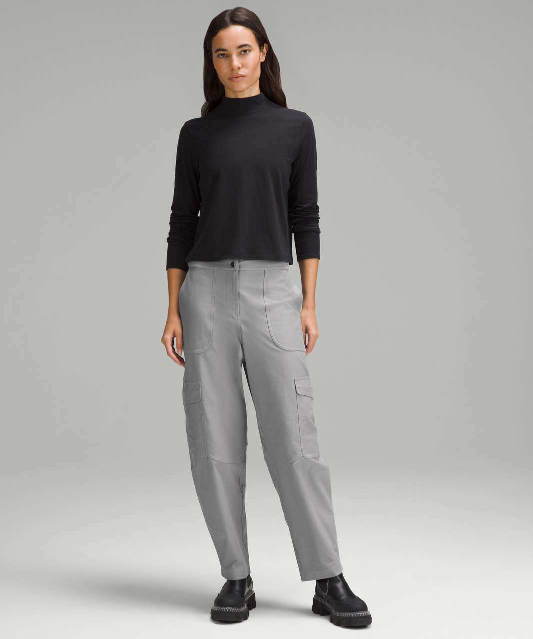 Lululemon Light Utilitech Cargo Pocket High-Rise Pant - Black - lulu  fanatics