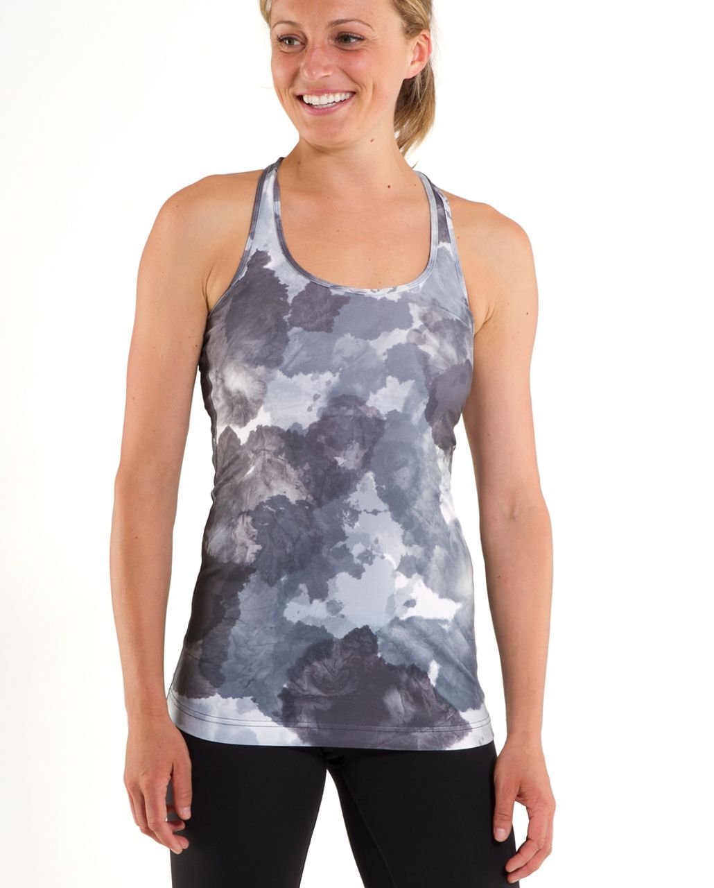 Lululemon Cool Racerback - White Coal Tinted Canvas Super - lulu fanatics