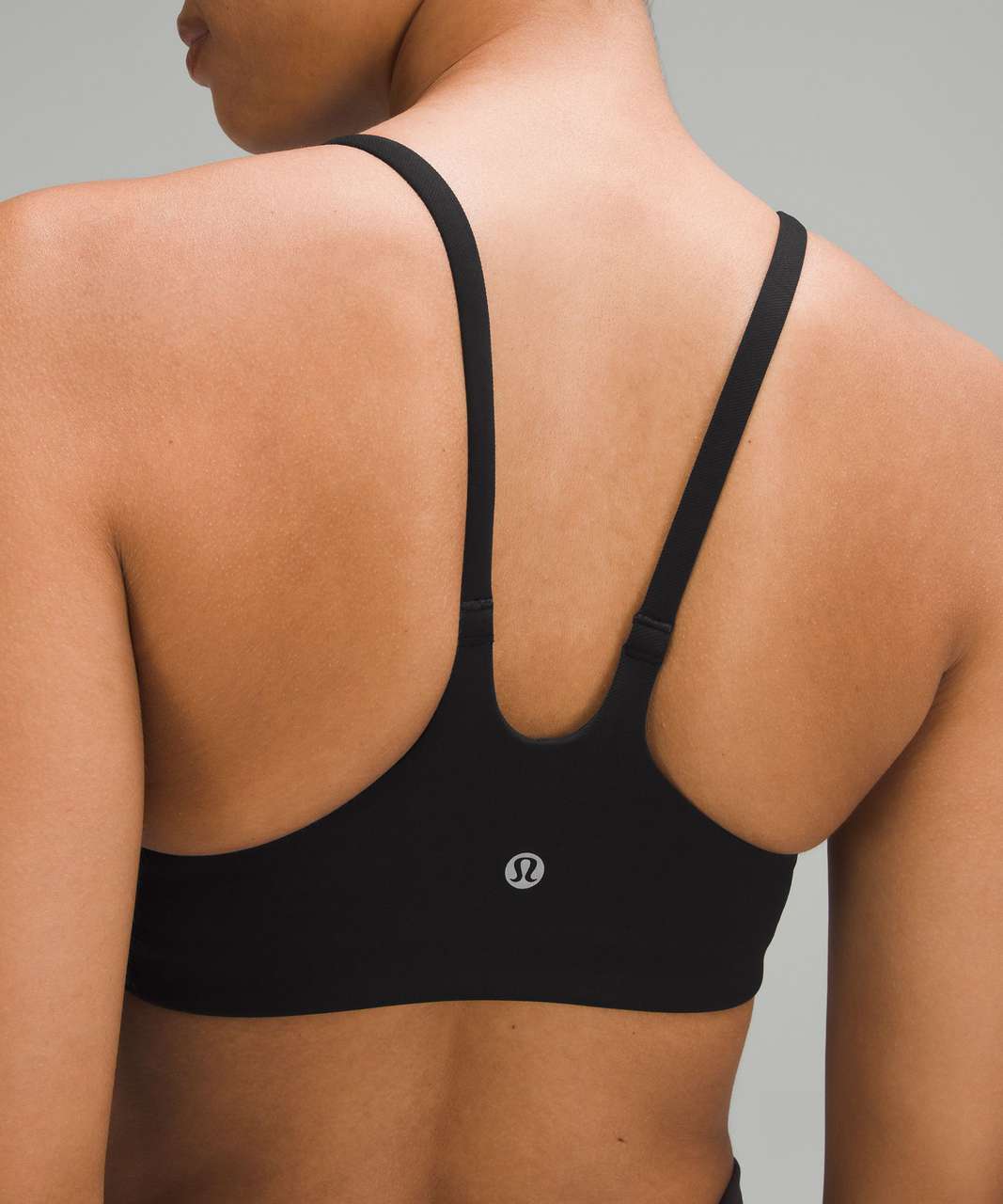 Lululemon Wunder Train Strappy Racer Bra Light Support, A/B Cup *Twill - Black