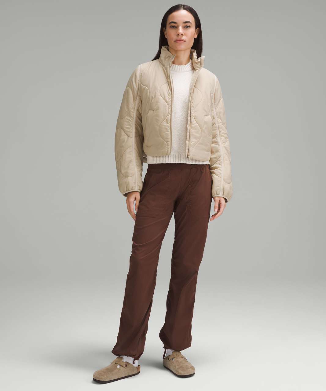 Lululemon Quilted Light Insulation Cropped Jacket - Trench