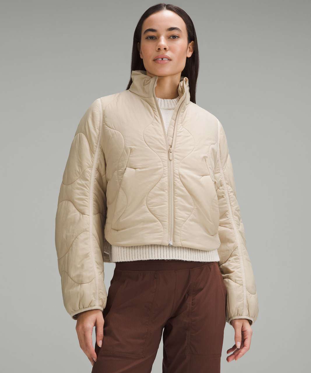 Lululemon Quilted Light Insulation Cropped Jacket - Trench