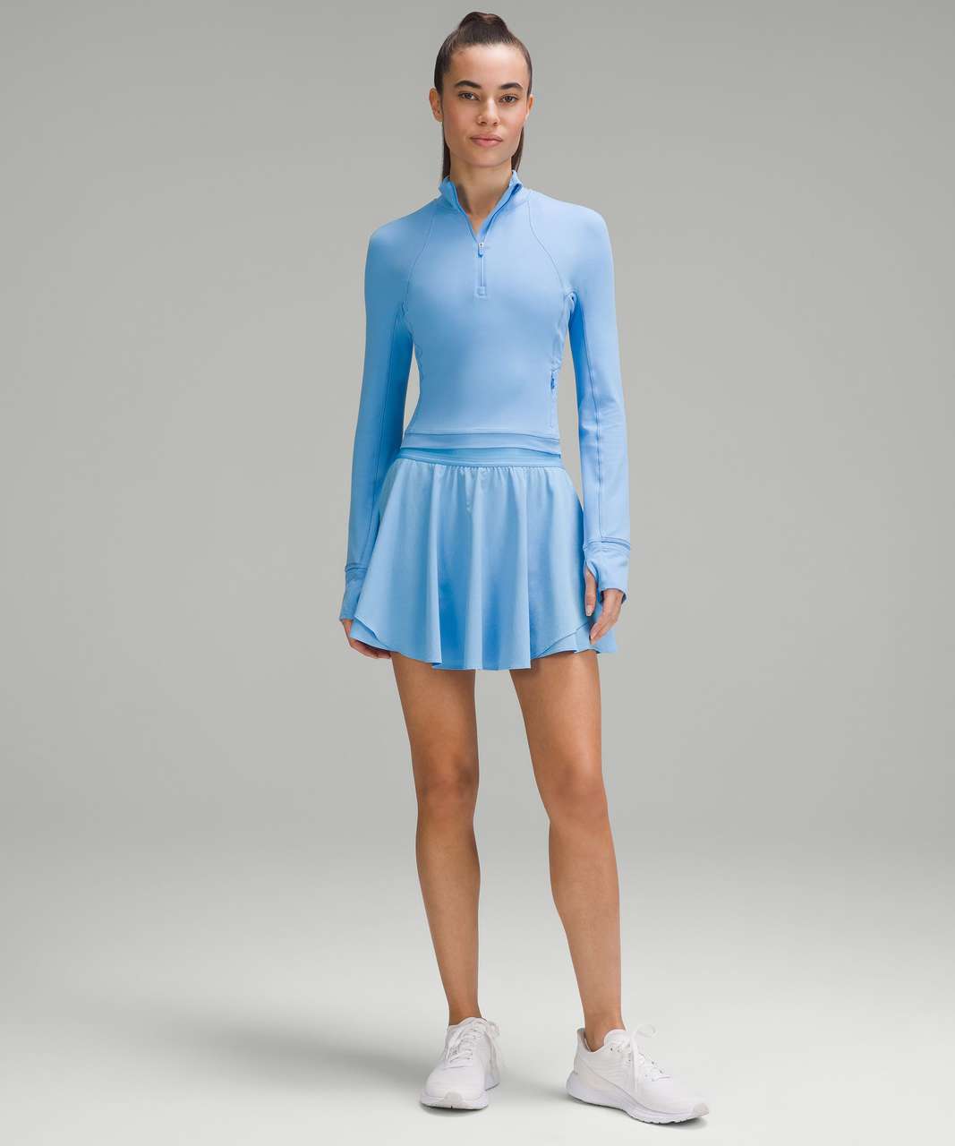 NEW Lululemon Court Rival HR High-Rise Skirt Long Pastel Blue Size 6-W8ABUT  PSLB