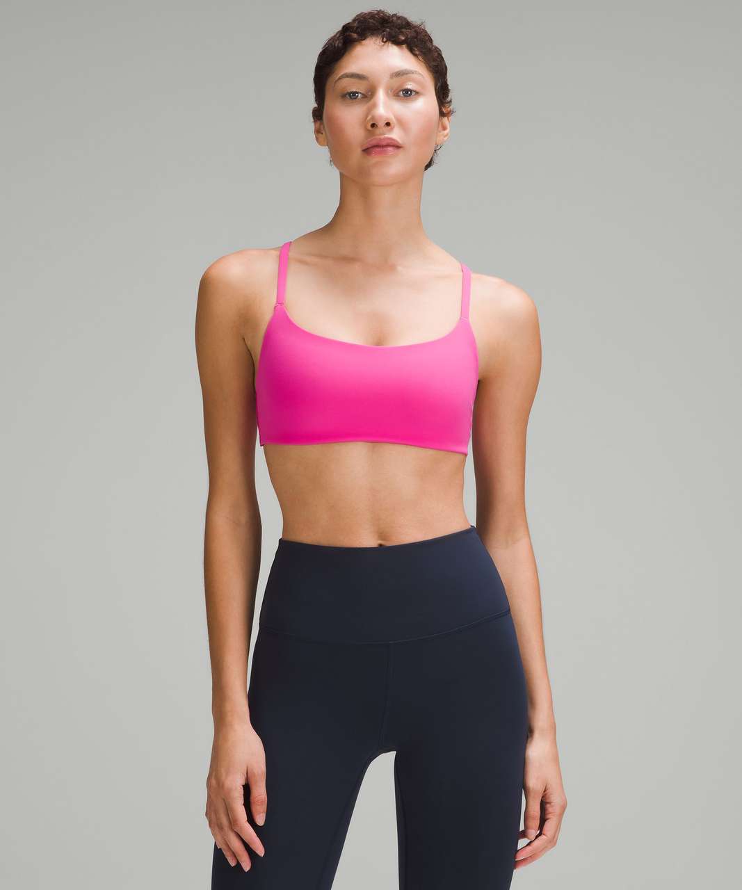 Lululemon Wunder Train Strappy Racer Bra *Light Support, A/B Cup - Sonic Pink