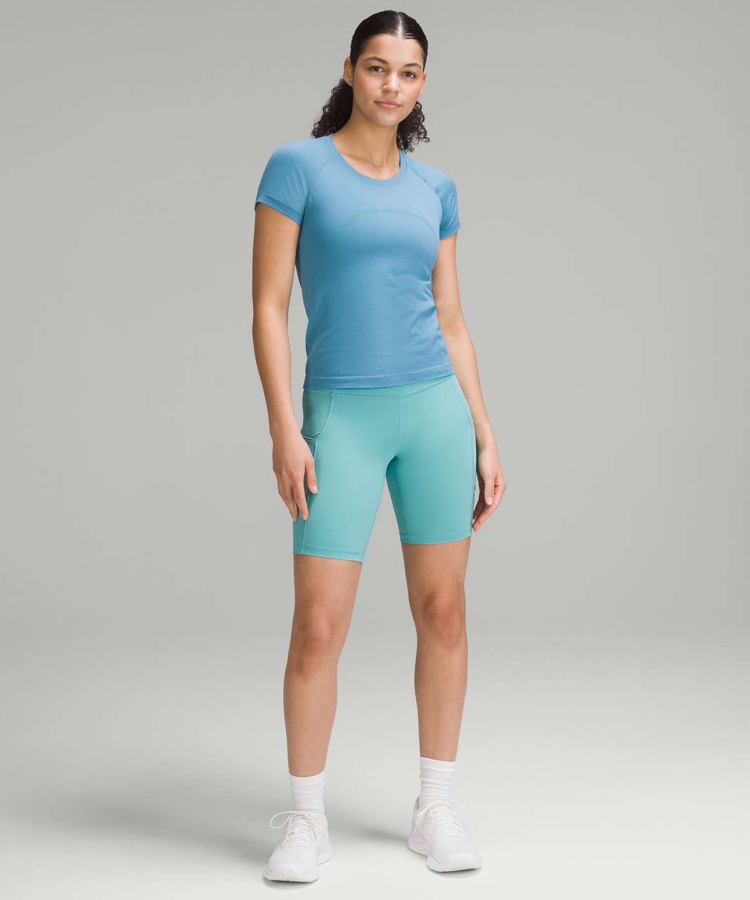 Lululemon Swiftly Tech Short-Sleeve Shirt 2.0 *Race Length - Maldives Green / Wild Indigo