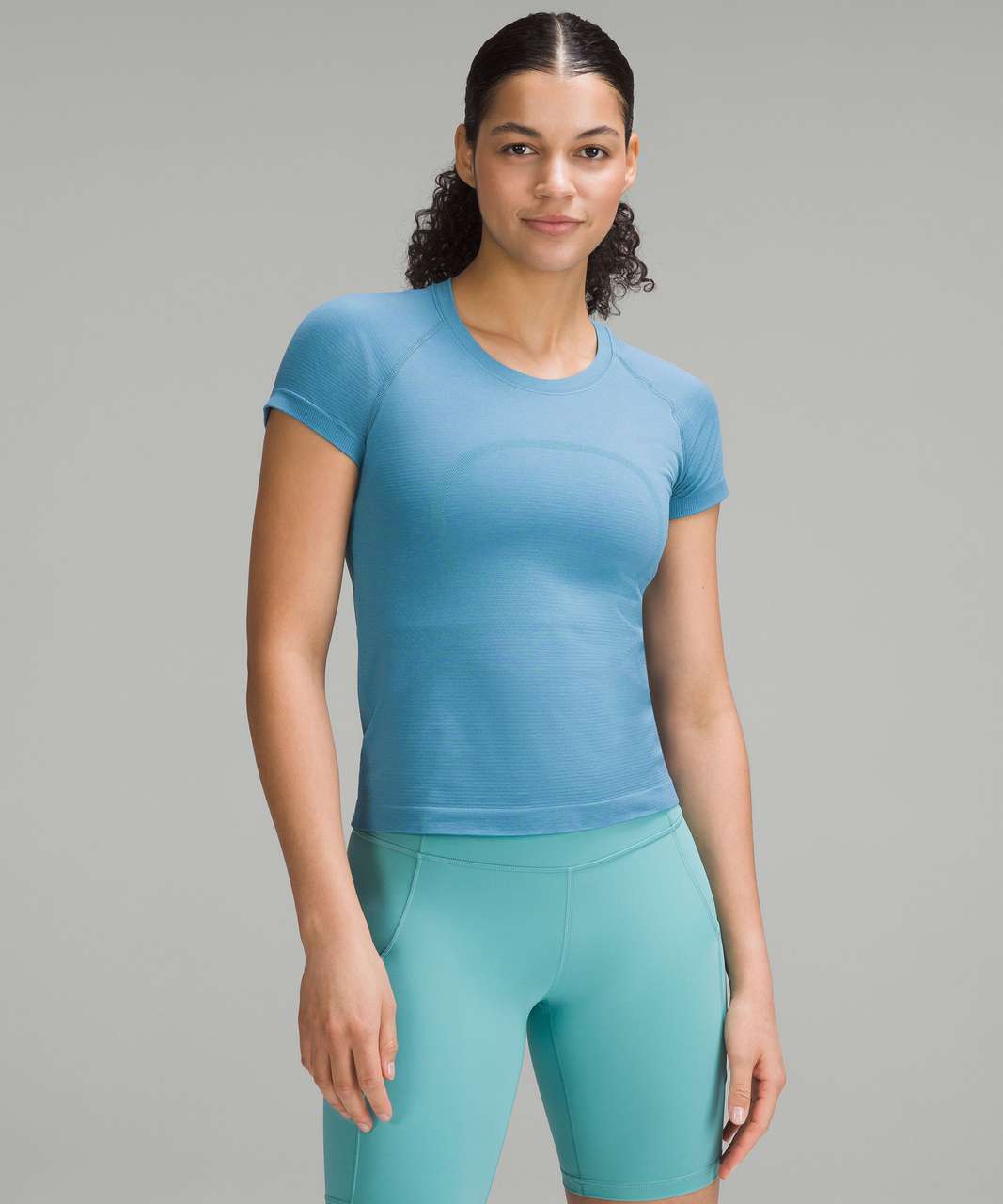 Lululemon Swiftly Tech Short-Sleeve Shirt 2.0 *Race Length - Maldives Green / Wild Indigo