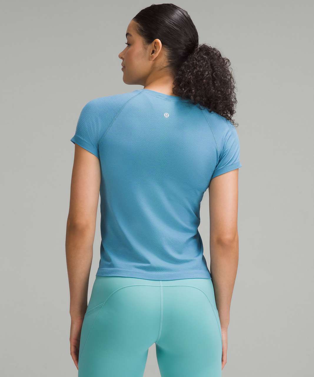 Lululemon Swiftly Tech Short-Sleeve Shirt 2.0 *Race Length - Maldives Green / Wild Indigo