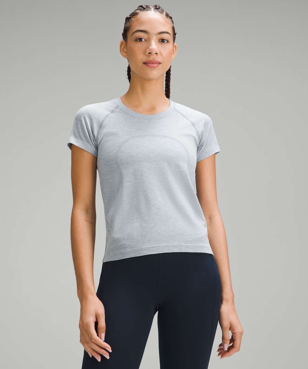 Lululemon Swiftly Tech Short-Sleeve Shirt 2.0 *Race Length - Chambray / Powder Blue
