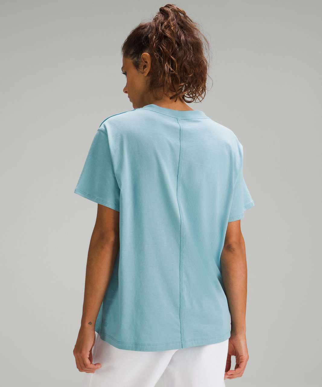 Lululemon All Yours Cotton T-Shirt - Tidal Teal - lulu fanatics