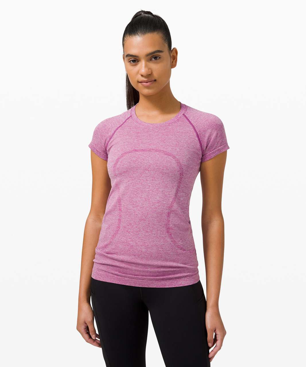 Lululemon Swiftly Tech Short Sleeve 2.0 *Shine - Deep Fuschia