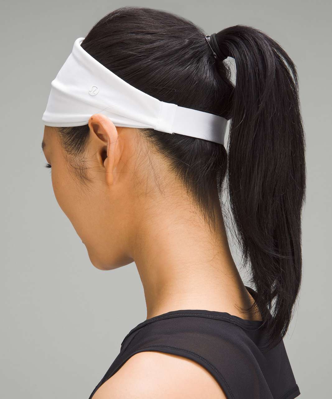 Lululemon Womens Nulu Wide Reversible Headband - White / Bone