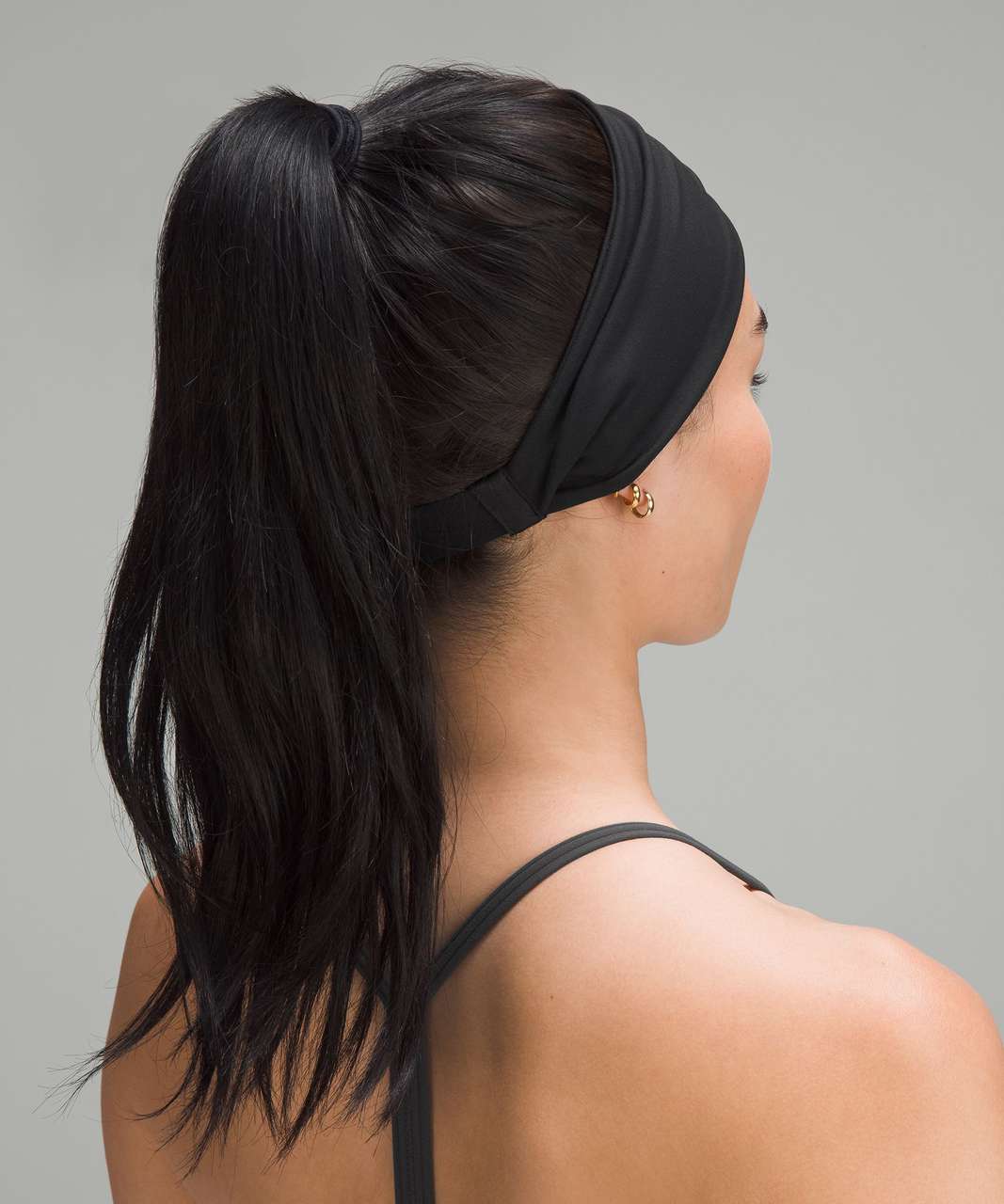 Lululemon Womens Nulu Wide Reversible Headband - Black