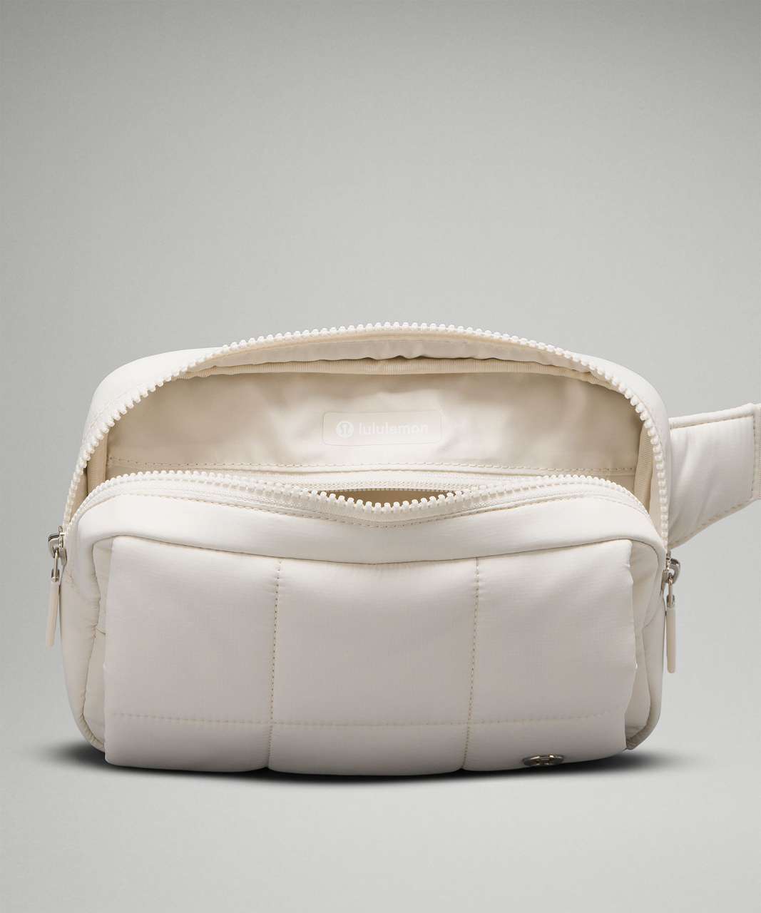 Lululemon Quilted Grid Belt Bag Hand Warmer 1.5L - White Opal