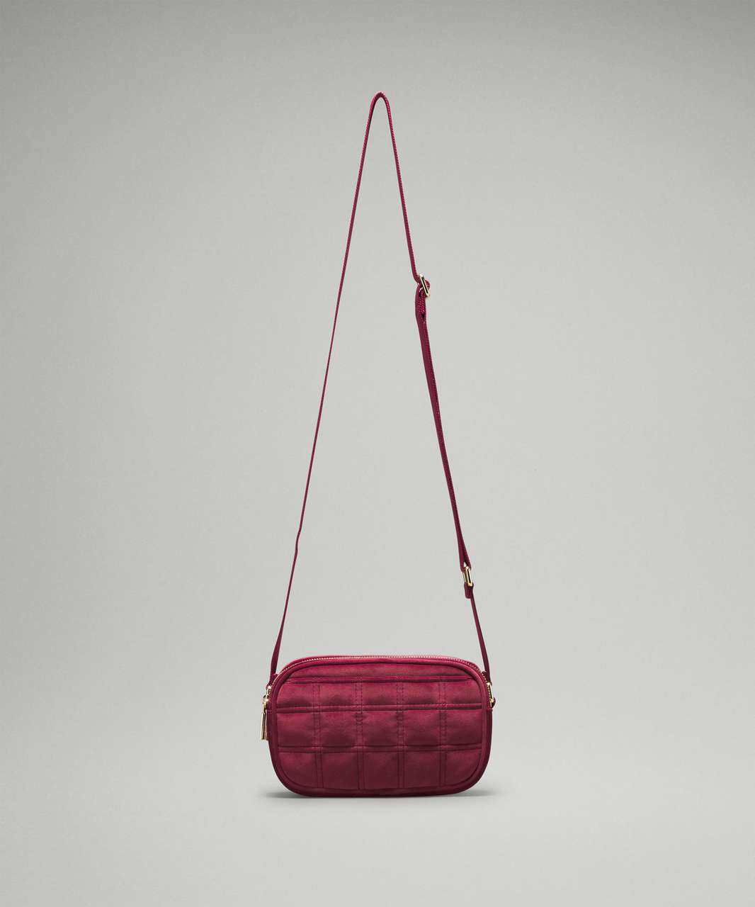 Lululemon Crossbody Camera Bag 2L *Quilted Velour - Wine Berry - lulu ...