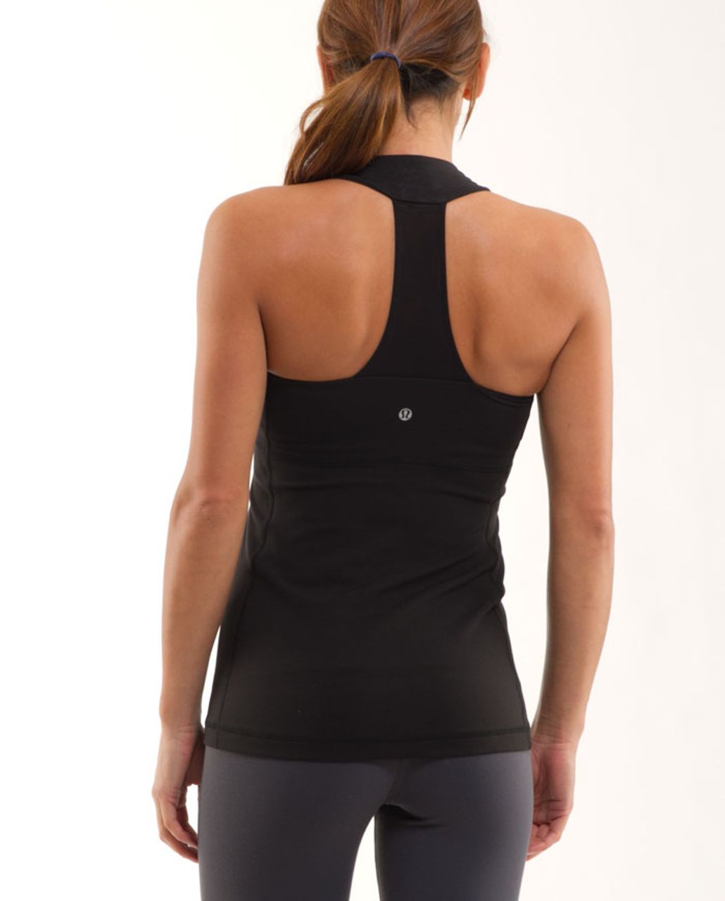 Lululemon Scoop Neck Tank - Black /  Black Glacier Lace Embossed