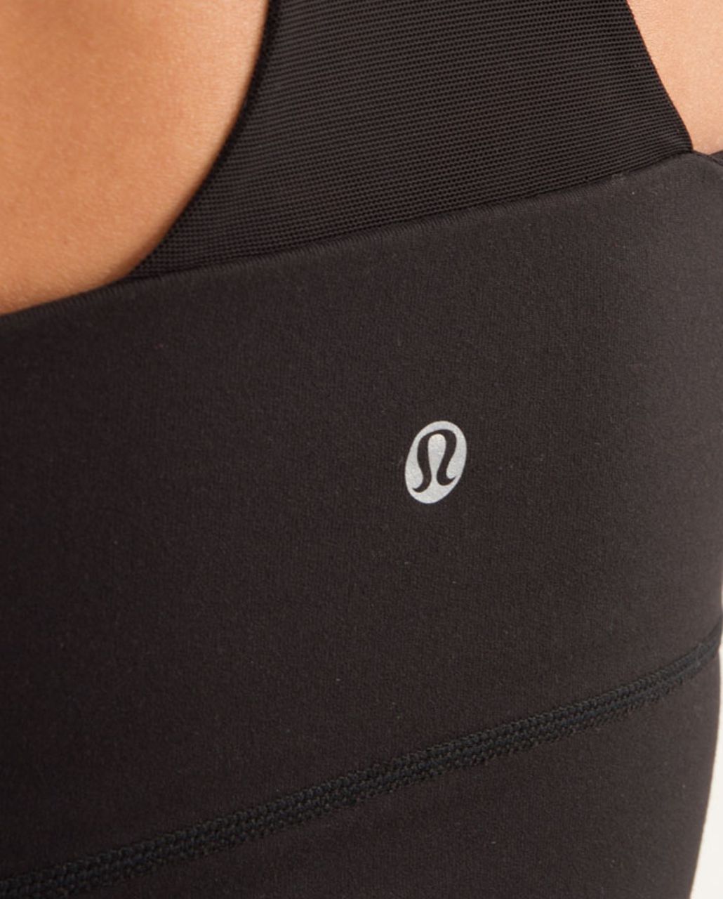 Lululemon Scoop Neck Tank - Black /  Black Glacier Lace Embossed