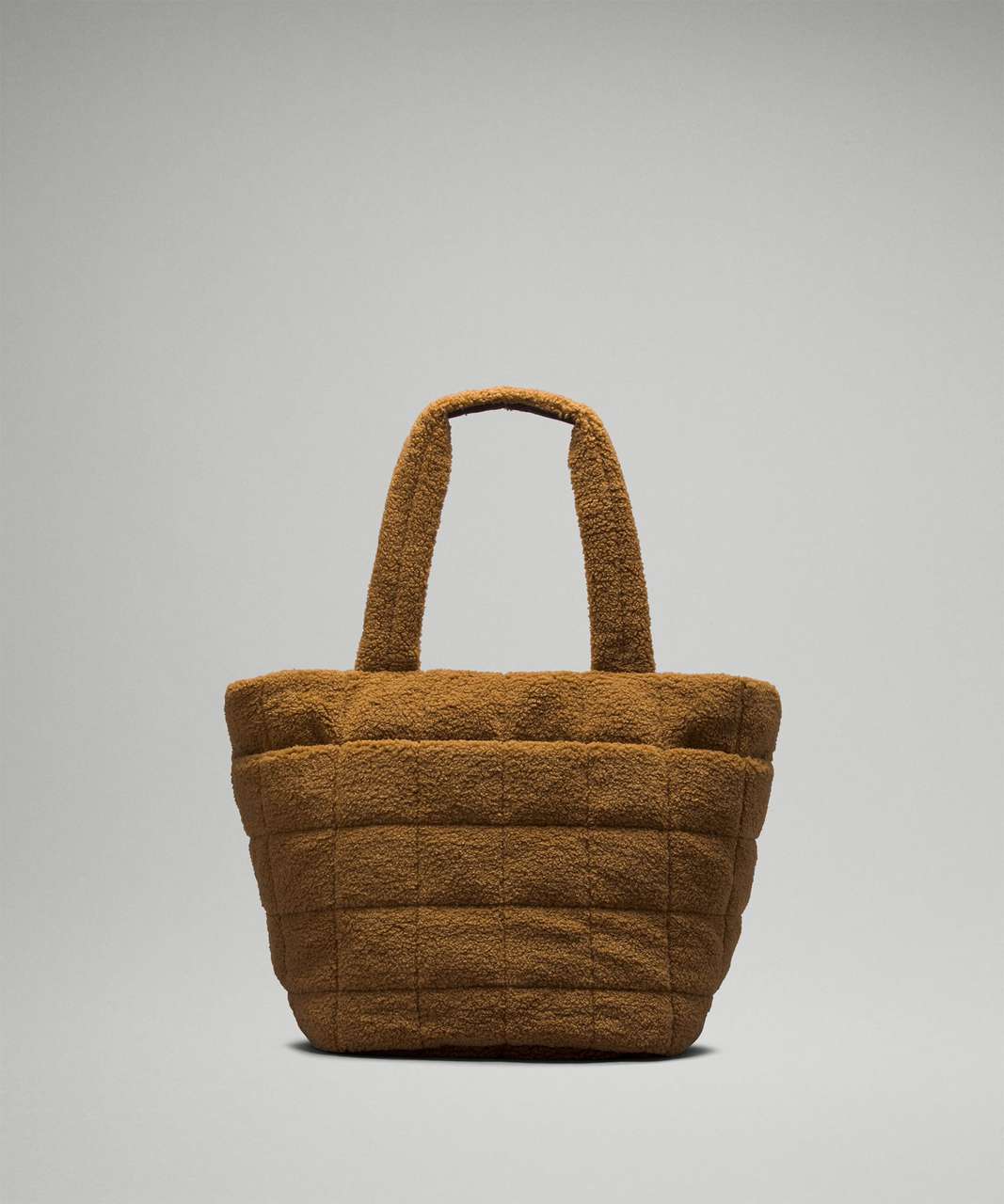 Lululemon Quilted Grid Tote Bag 26L *Fleece - Burnt Caramel