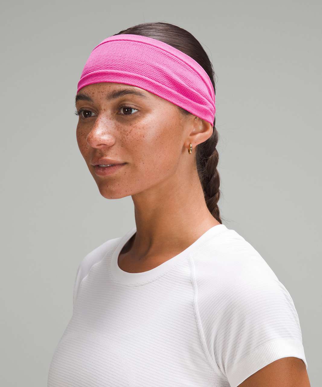 Lululemon Womens Swiftly Wide Headband - Sonic Pink / Sonic Pink