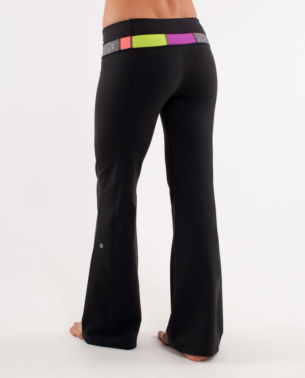 Lululemon Groove Pant *New (Regular) - Black / Quilt Spring13 6 - lulu  fanatics