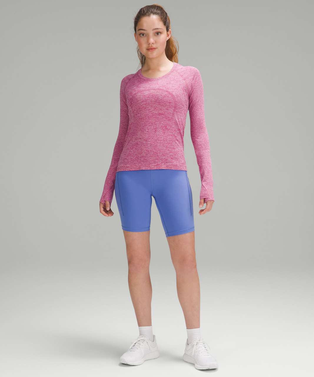 Lululemon Swiftly Tech Long-Sleeve Shirt 2.0 *Race Length - Wild Berry / Pink Peony