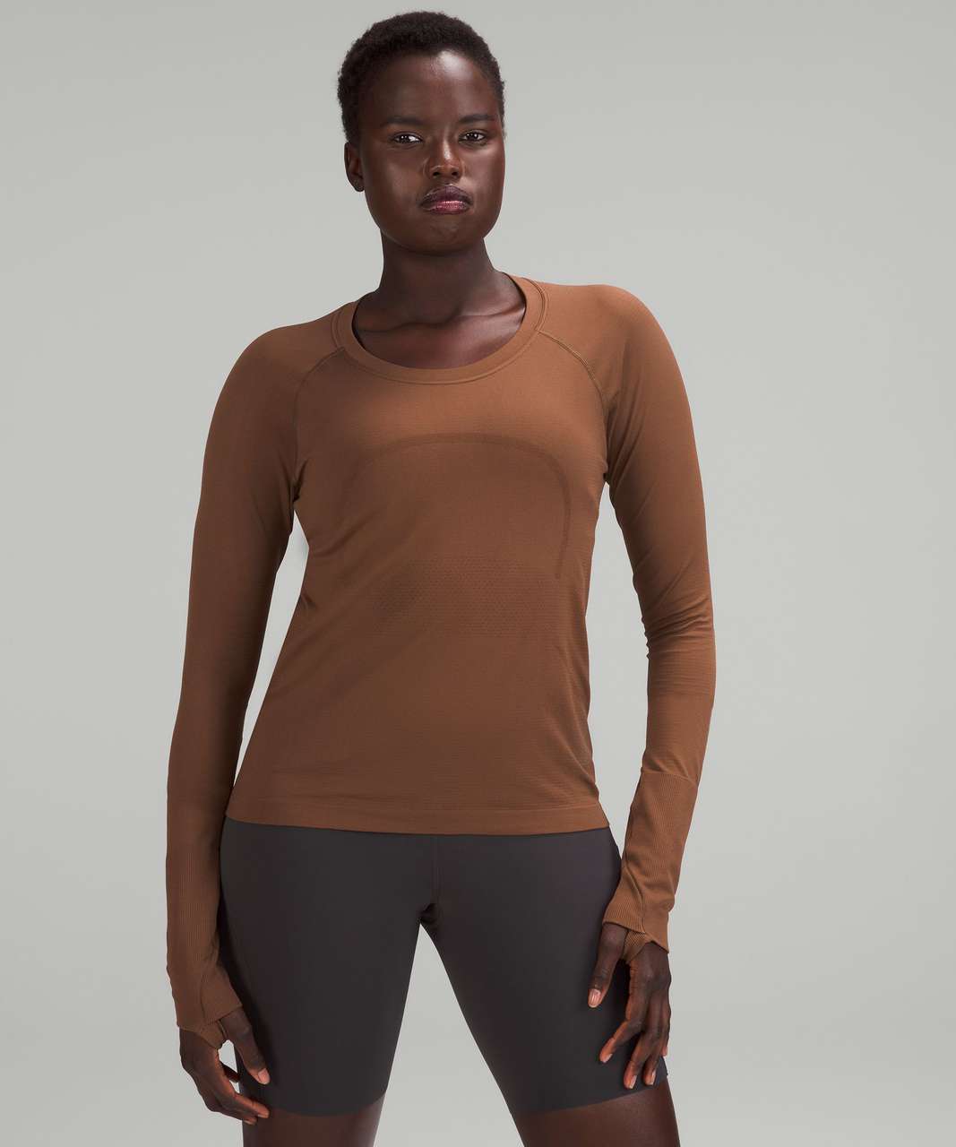 Lululemon Swiftly Tech Long-Sleeve Shirt 2.0 *Race Length - Roasted Brown / Roasted Brown