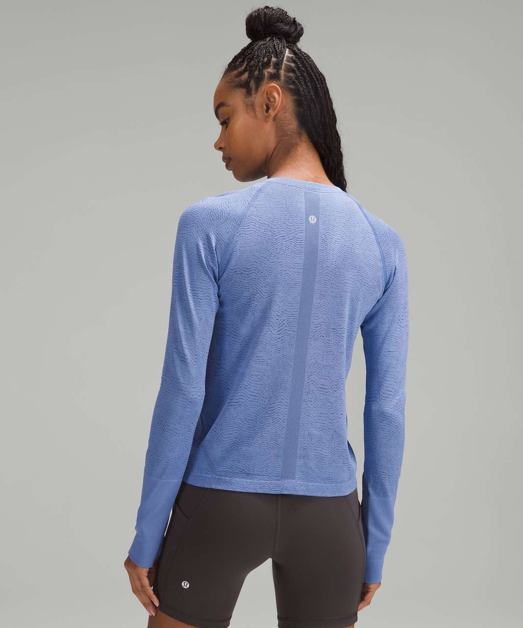 Lululemon Swiftly Tech Long-Sleeve Shirt 2.0 *Race Length - Ripple Wave Wild Indigo / True Navy