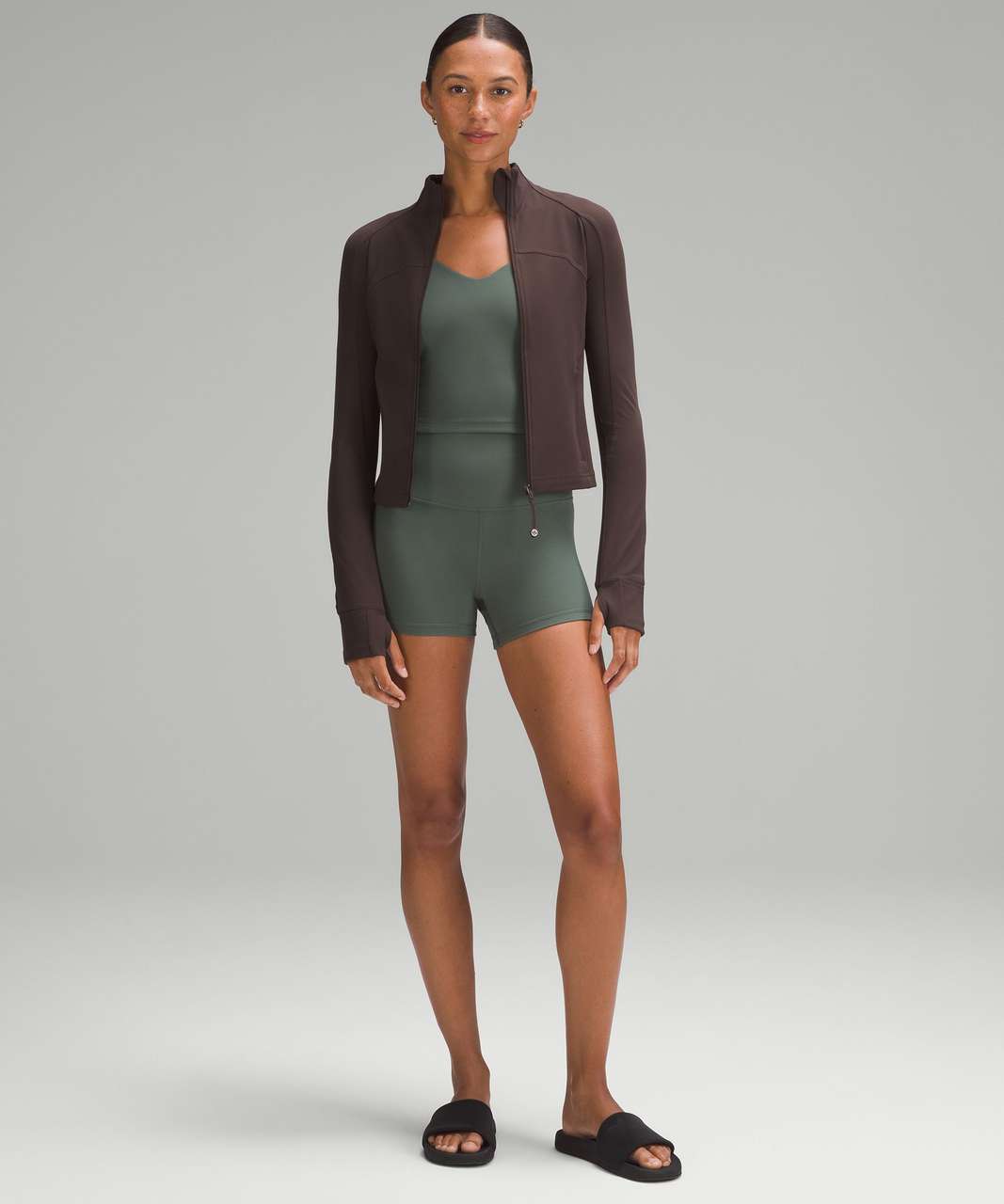 Lululemon Define Cropped Jacket *Nulu - Espresso