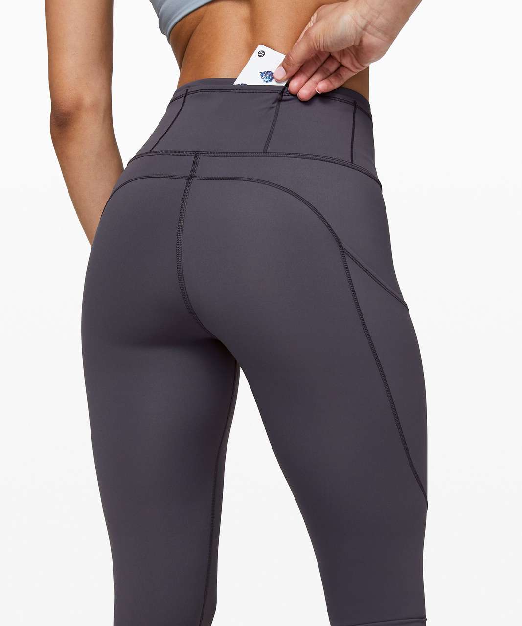 Lululemon Fast and Free Reflective High-Rise Crop 19" - Moonwalk