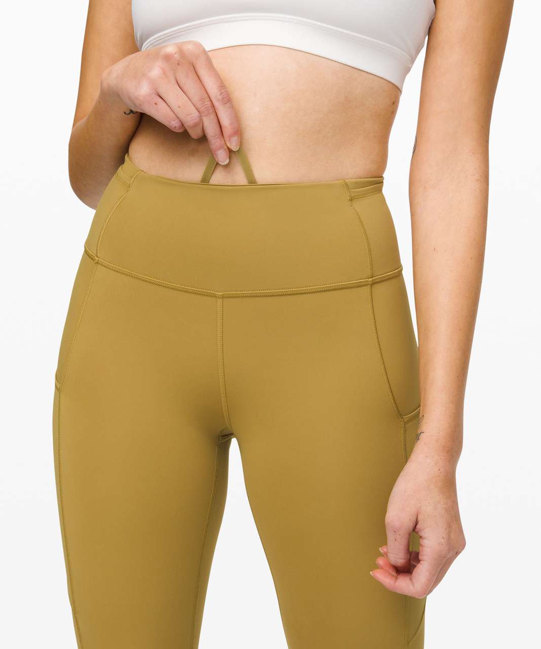 Lululemon Fast and Free Reflective High-Rise Crop 19" - Grape Leaf