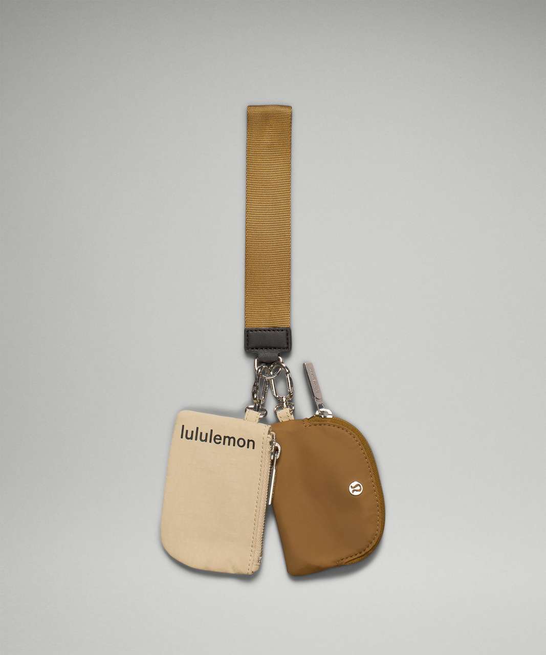 Lululemon Dual Pouch Wristlet - Trench / Burnt Caramel / Black