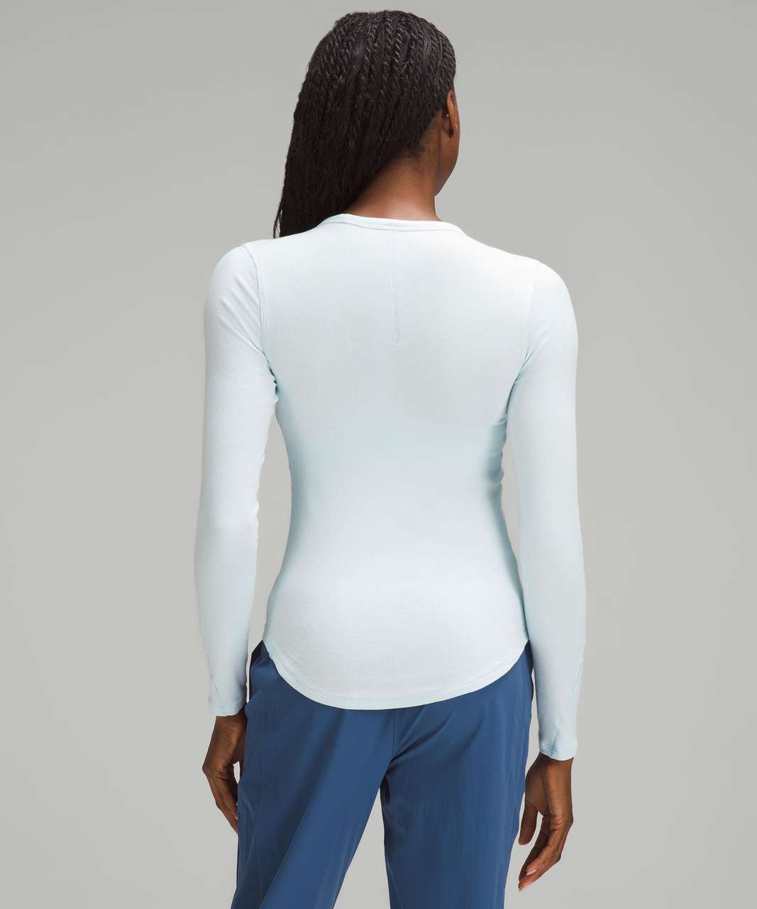 Lululemon Hold Tight Long-Sleeve Shirt - Sheer Blue - lulu fanatics