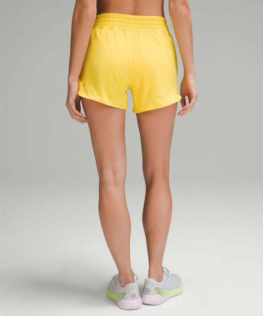 NEW Women Lululemon Hotty Hot High-Rise Lined Short 4 Sunset Size