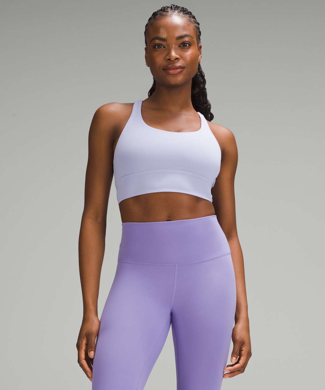 lululemon Energy Longline Bra *Medium Support, B–D Cups, Faint Lavender