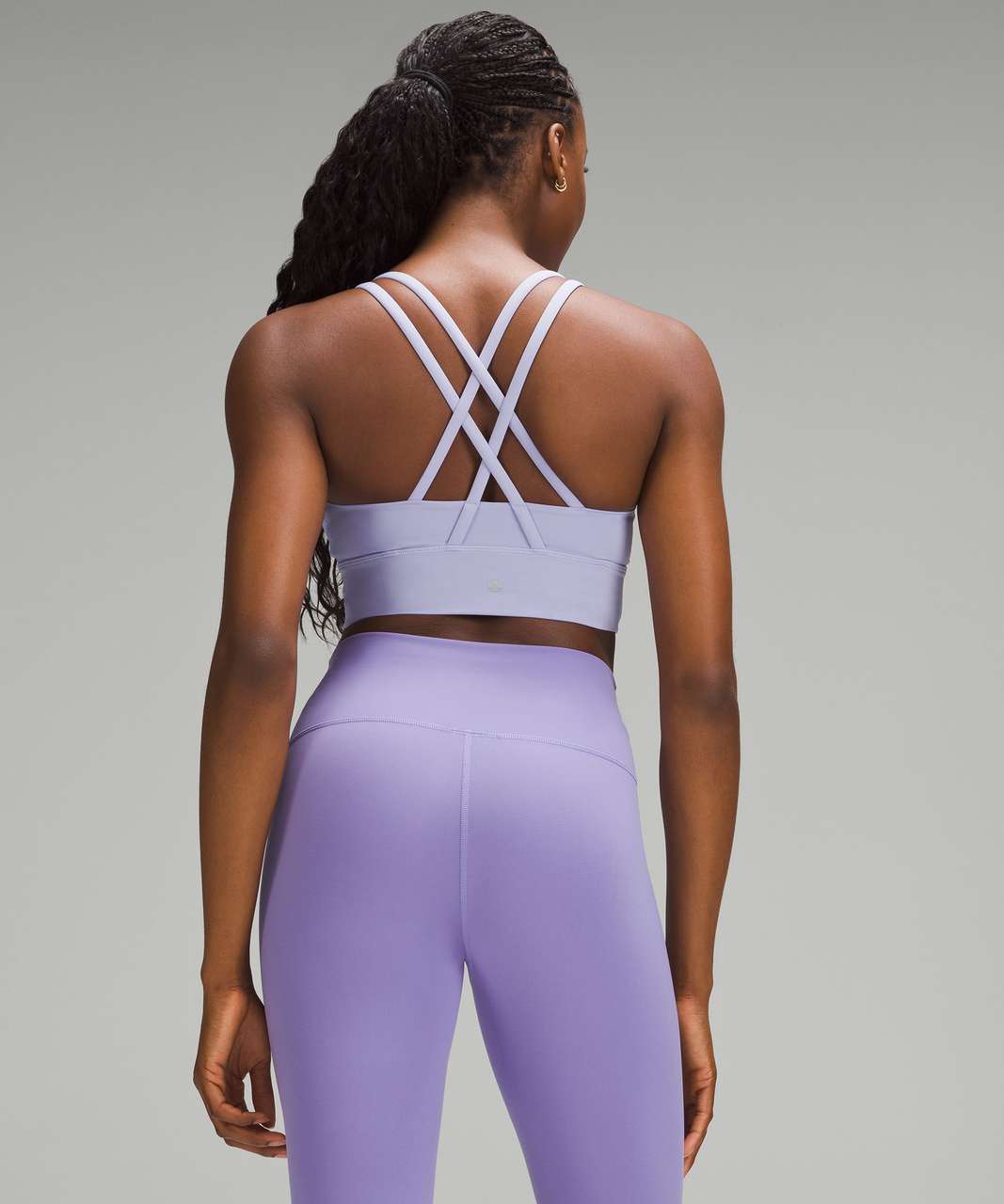 Lululemon Energy Longline Bra *Medium Support, B–D Cups - Lilac Smoke