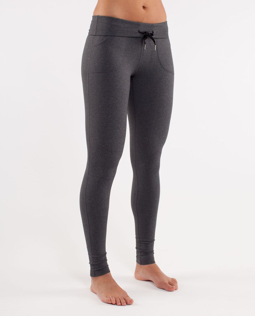 Lululemon Wunder Under Pant *Textured - Black / Deep Coal - lulu fanatics