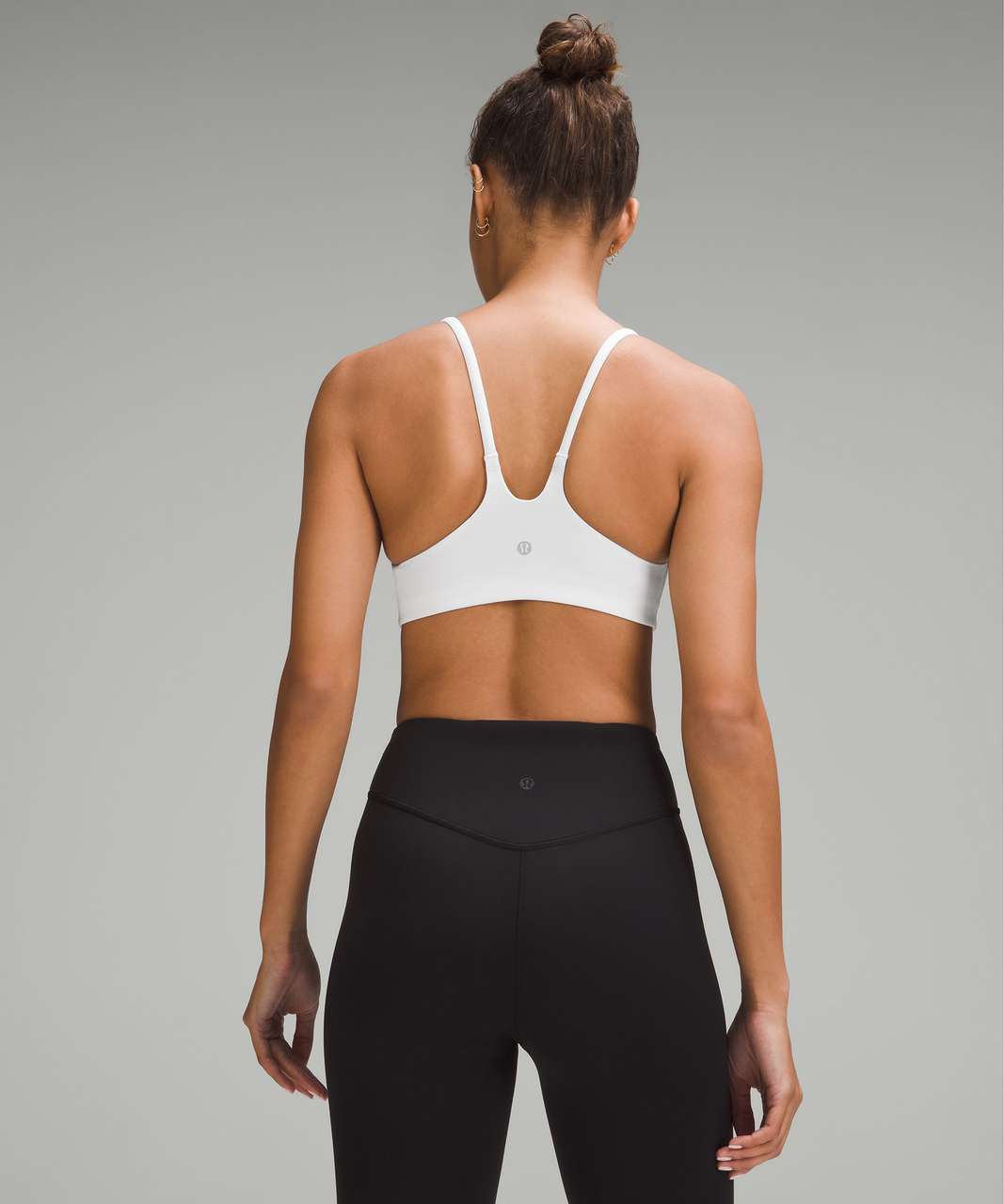 Lululemon Wunder Train Strappy Racer Bra *Light Support, C/D Cup - White -  lulu fanatics