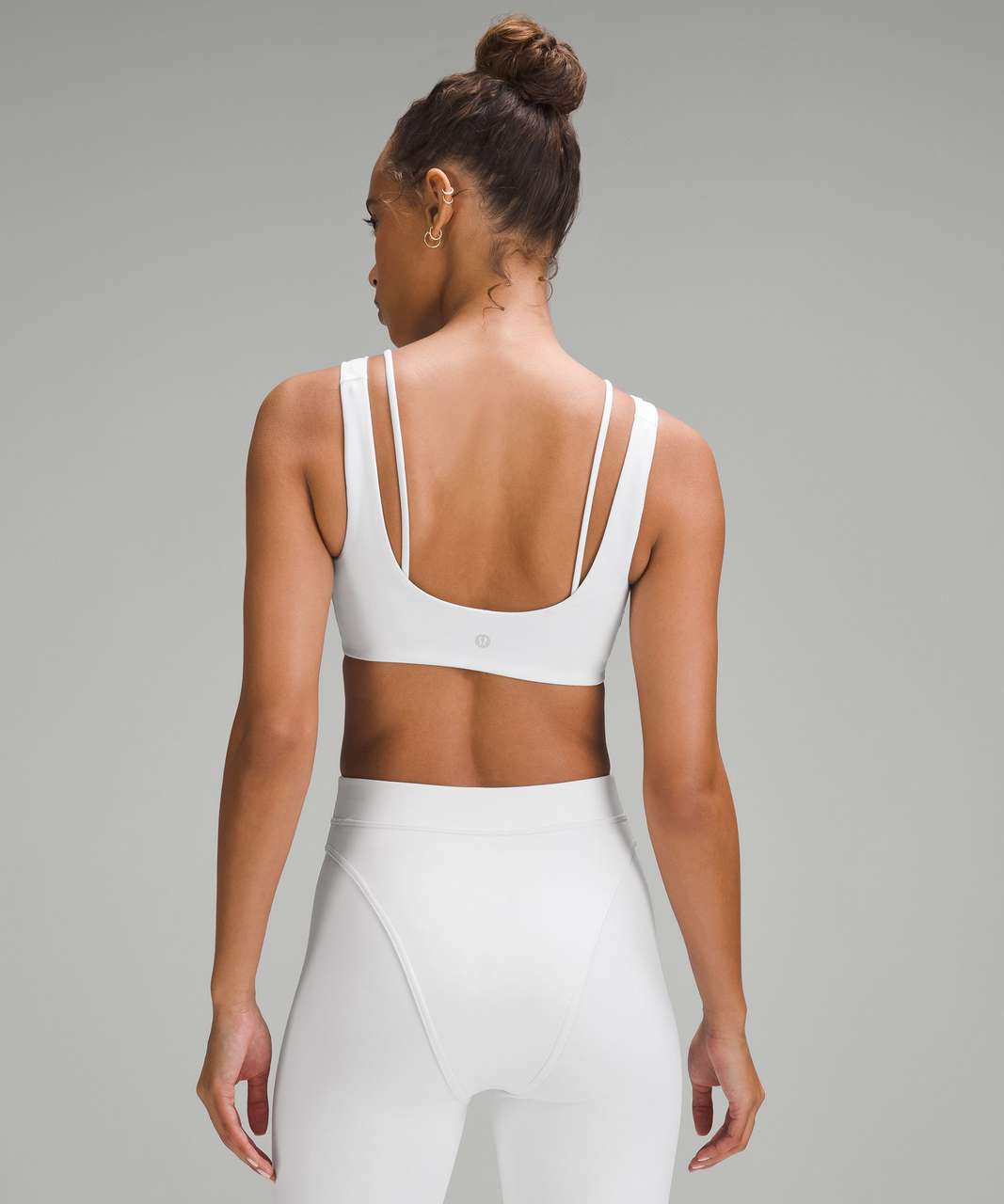 Lululemon Everlux Front Cut-Out Train Bra *Light Support, B/C Cup - White