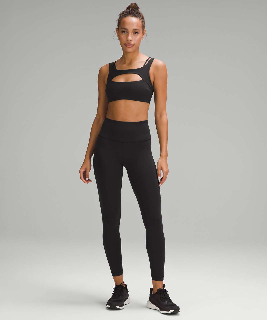 Black High Waist Cut Yoga Leggings High Stretchy Butt - Temu