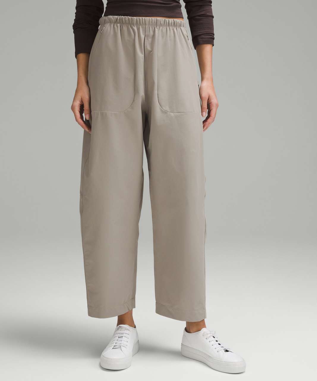 Lululemon Lightweight Mid-Rise Barrel-Leg Cropped Pant - Riverstone