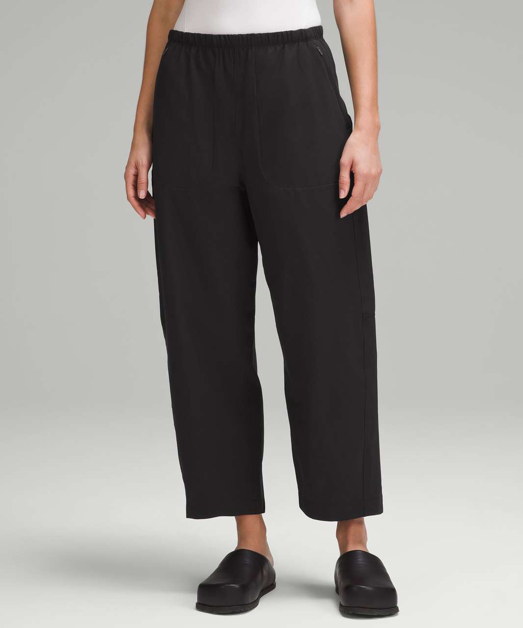 Lululemon Lightweight Mid-Rise Barrel-Leg Cropped Pant - Black