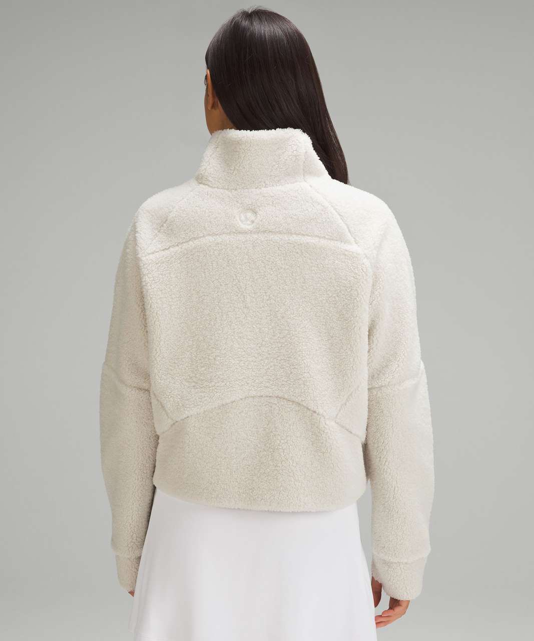 Lululemon Scuba Oversized Fleece Funnel Neck - Bone