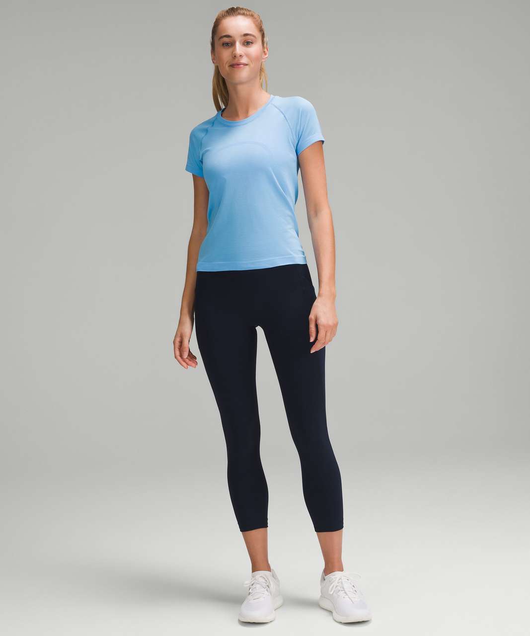 Lululemon Swiftly Tech Short-Sleeve Shirt 2.0 *Race Length - Aero Blue / Aero Blue