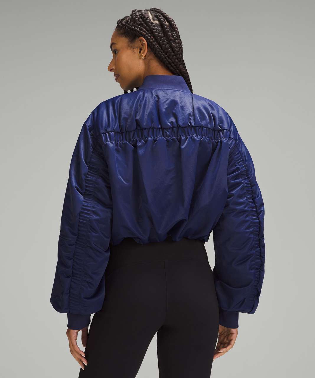 Lululemon Insulated Ruched Bomber Jacket - Night Sea