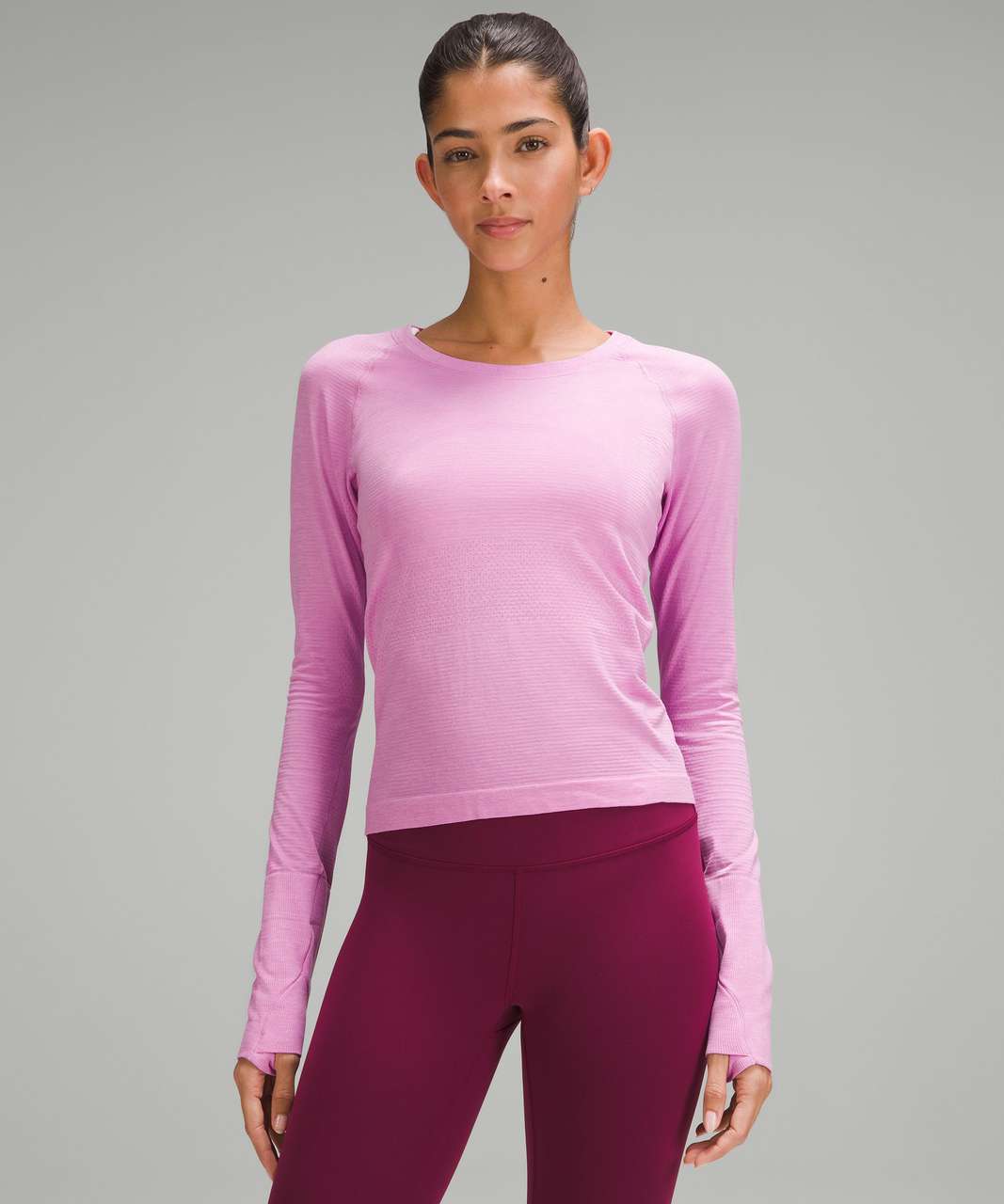 Lululemon Swiftly Tech Long-Sleeve Shirt 2.0 *Race Length - Dahlia Mauve / Dahlia Mauve