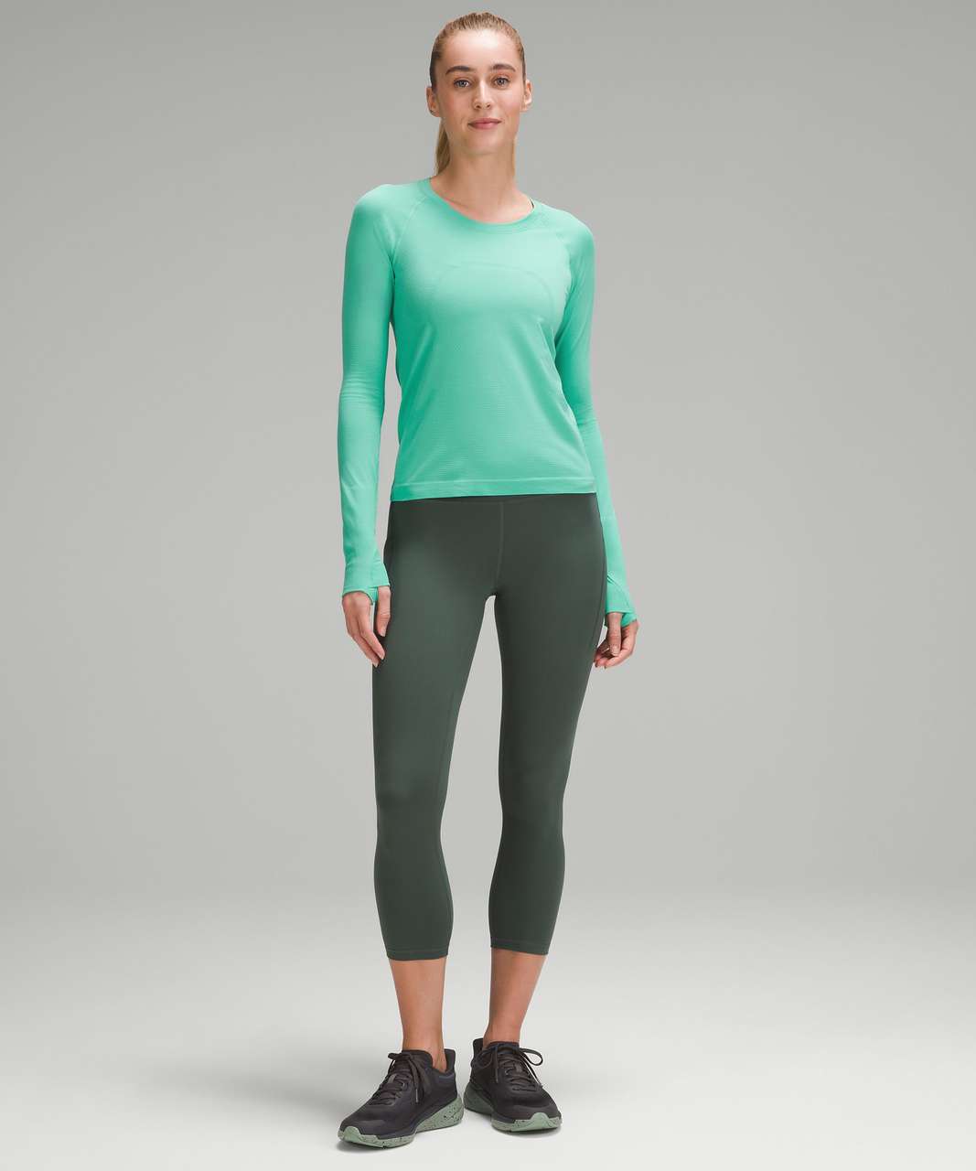 Lululemon Swiftly Tech Long-Sleeve Shirt 2.0 *Race Length - Paradise Green / Paradise Green