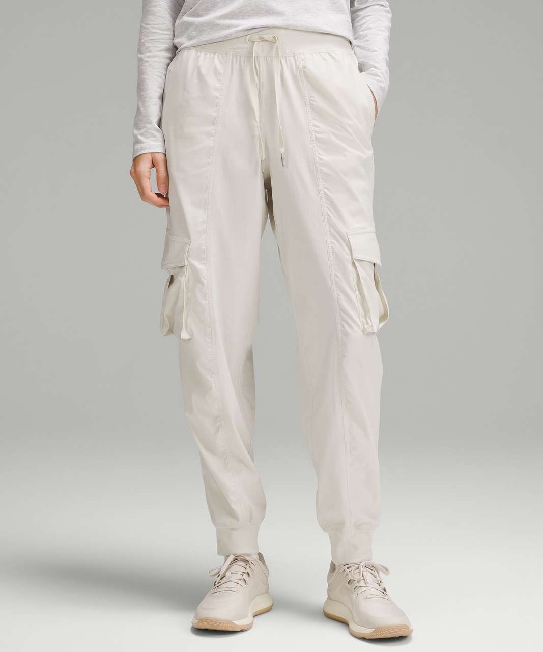 Lululemon Dance Studio Relaxed-Fit Mid-Rise Cargo Jogger - Bone - lulu  fanatics