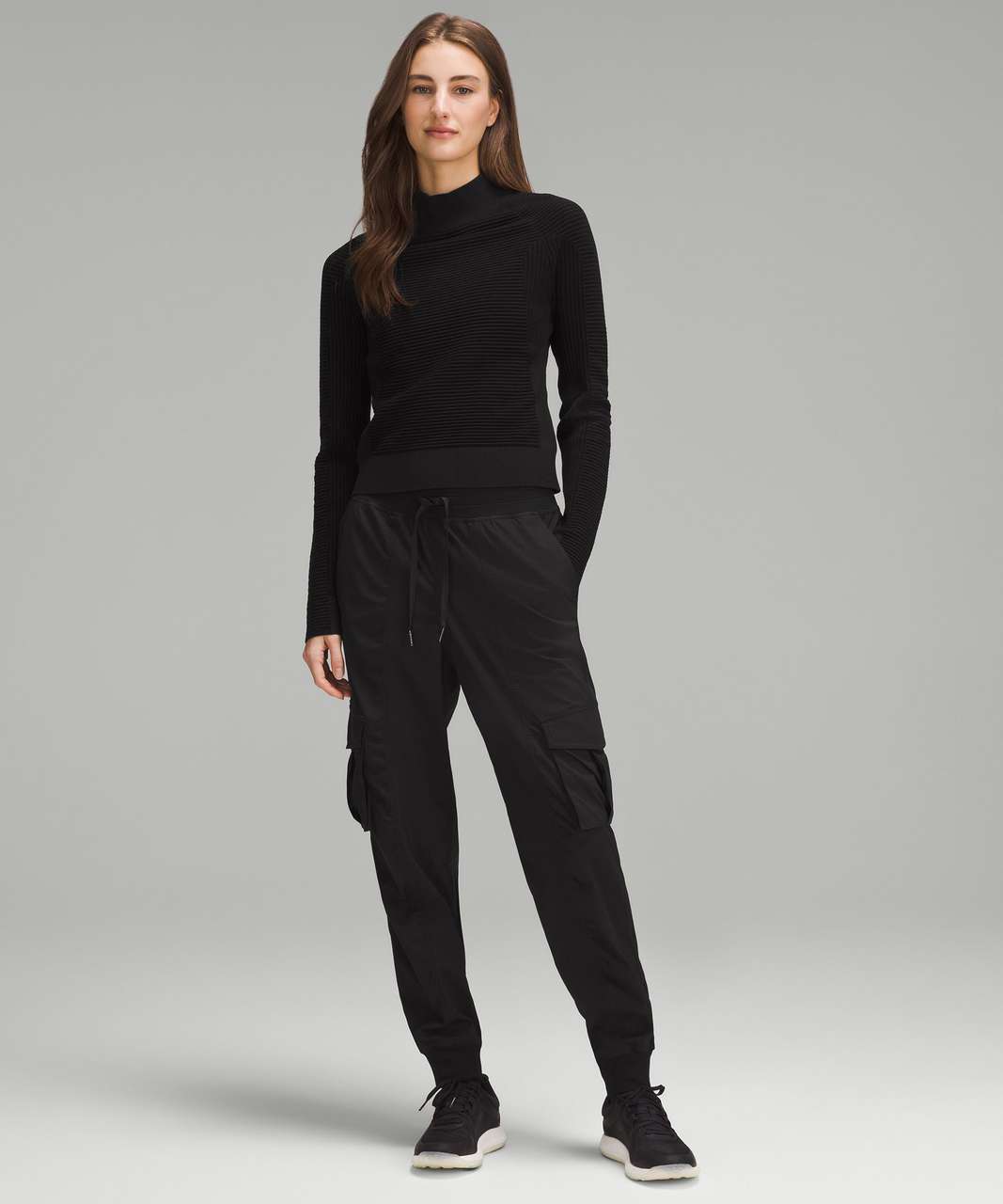 Lululemon Relaxed Mid-Rise Cargo Pant - Black - lulu fanatics