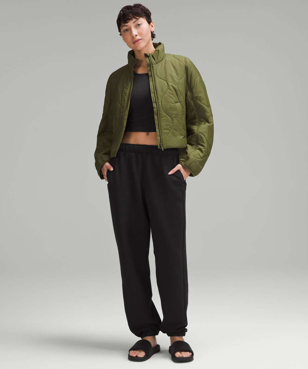 Lululemon Scuba Mid-Rise Oversized Jogger *Regular - Black - lulu fanatics