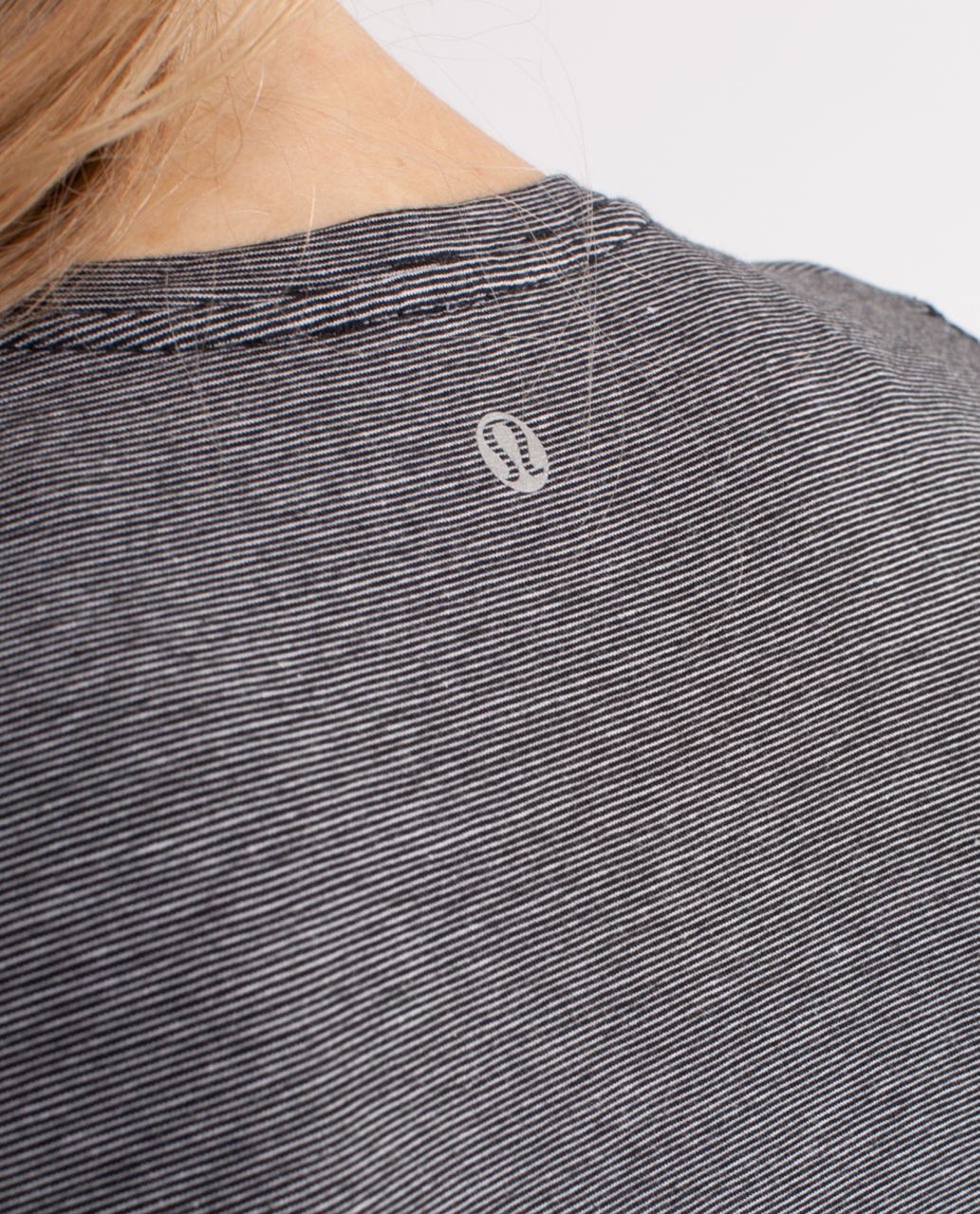 Lululemon Lively Crewneck Tee *Vitasea - White Black Mircostripe